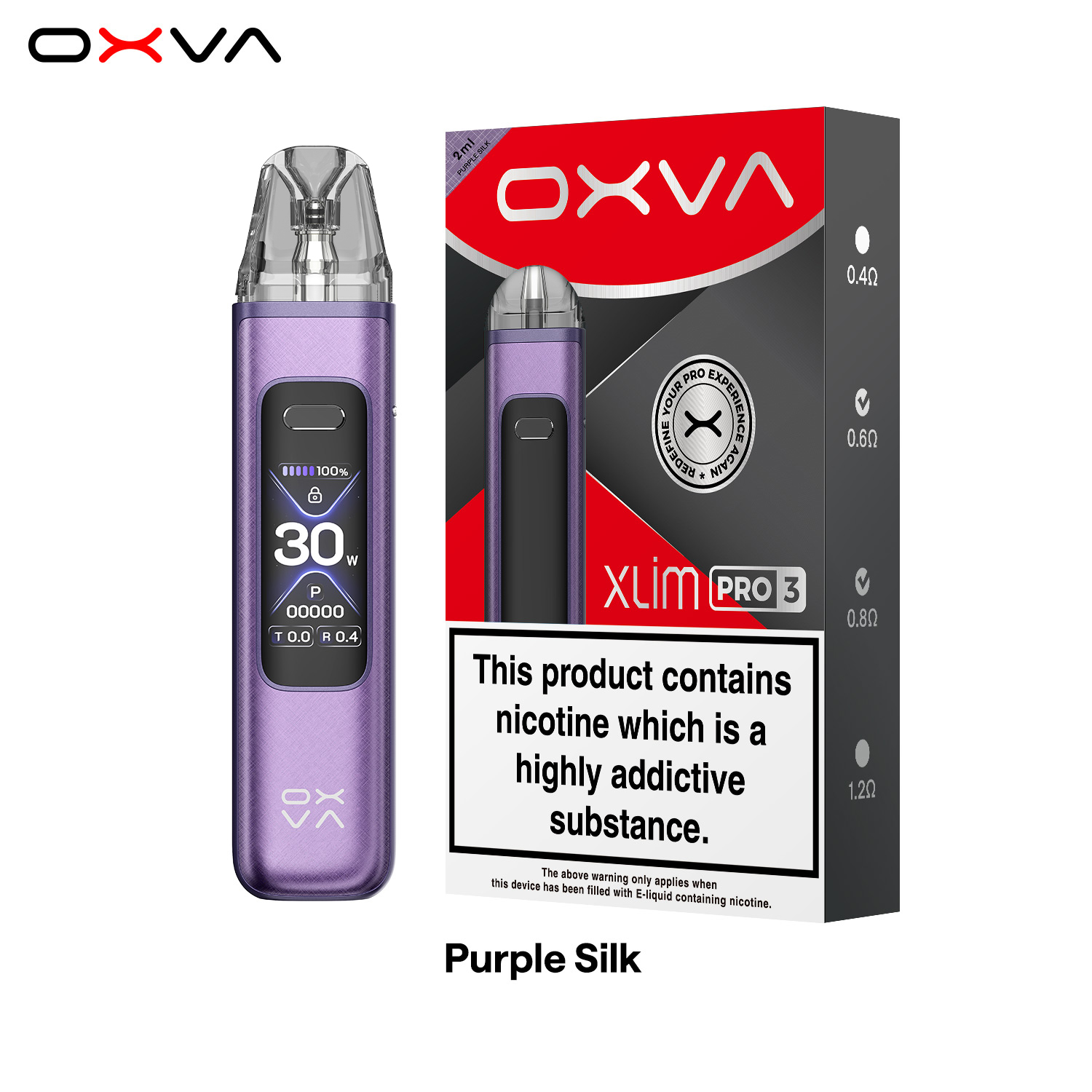 OXVA XLIM PRO 3 PURPLE SILK